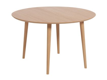 Dubový rozkládací jídelní stůl Kave Home Oqui 120-200 x 120 cm