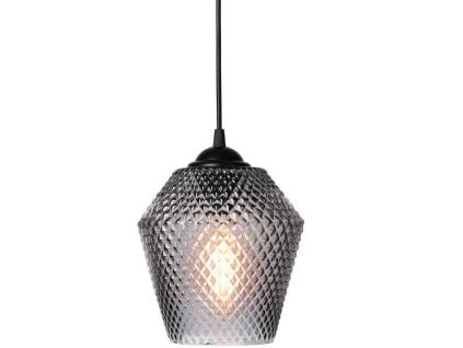 Skleněné závěsné světlo Nobb Edgy 17 cm