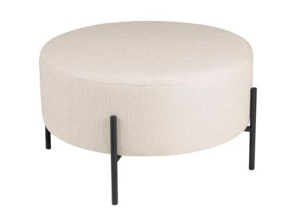 Béžový látkový taburet Somcasa Camilo 60 cm