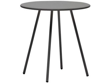 Šedý kovový zahradní jídelní stůl Kave Home Montjoi 70 cm