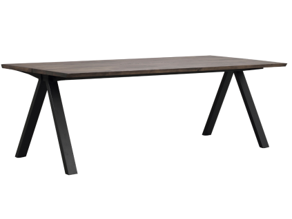 Hnědý dubový jídelní stůl ROWICO CARRADALE 220 x 100 cm