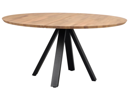 Dubový kulatý jídelní stůl ROWICO CARRADALE 150 cm