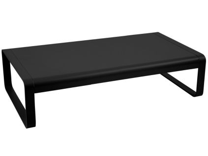 Černý hliníkový zahradní konferenční stolek Fermob Bellevie 138 x 80 cm