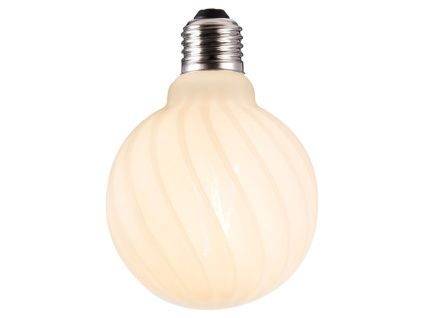Opálově bílá žárovka Halo Design COLORS Twist E27 4,5W 9,5 cm