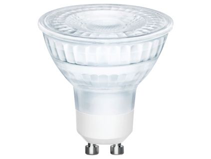 Transparentní stmívatelná LED žárovka GU10 4,7W
