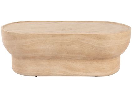 Béžový mramorový konferenční stolek ZUIVER NOBLE 50 x 100 cm