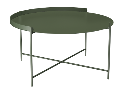 Zelený kovový zahradní konferenční stolek HOUE Edge 76 cm