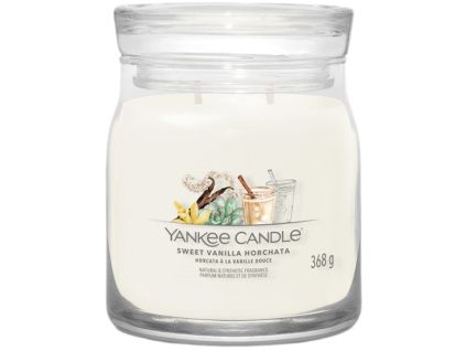 Střední vonná svíčka Yankee Candle Vanilla Horchata Singature