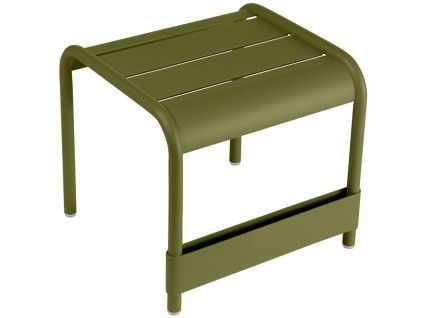 Zelený kovový zahradní odkládací stolek Fermob Luxembourg 44 x 42 cm - odstín pesto