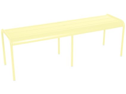Citronově žlutá kovová lavice Fermob Luxembourg 145 cm