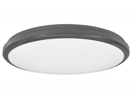 Tmavě šedé venkovní stropní LED světlo Nova Luce Tommy 32 cm