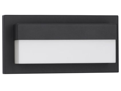 Černé kovové venkovní nástěnné LED světlo Nova Luce Leto