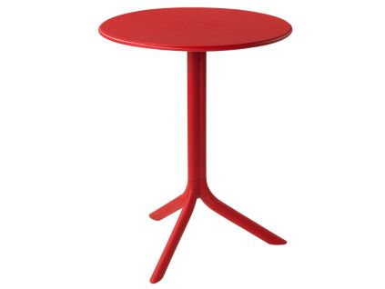 Červený plastový zahradní stůl Spritz 60,5 cm