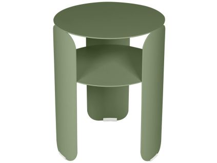 Kaktusově zelený kovový zahradní odkládací stolek Fermob Bebop 35 cm