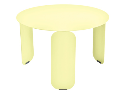 Citronově žlutý kovový zahradní konferenční stolek Fermob Bebop 60 cm