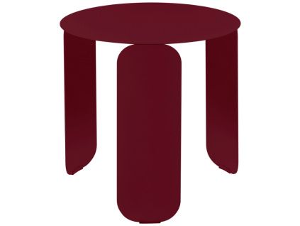 Třešňově červený kovový zahradní odkládací stolek Fermob Bebop 45 cm