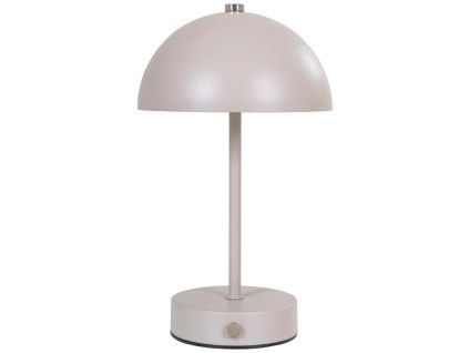 Pískově hnědá kovová nabíjecí stolní LED lampa Halle