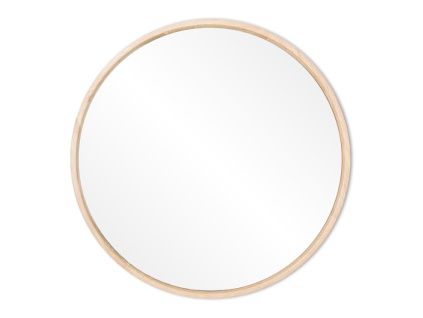 Dubové závěsné zrcadlo Look 32 cm