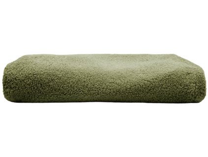 Zelený bouclé potah na taburet Kave Home Kaeli 60 cm