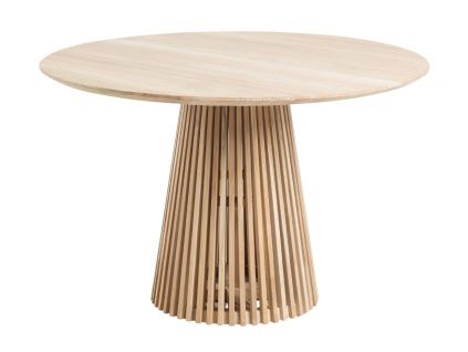 Teakový kulatý jídelní stůl Kave Home Jeanette 120 cm