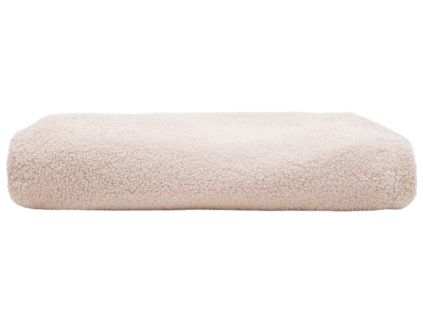Růžový bouclé potah na taburet Kave Home Kaeli 60 cm