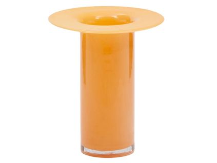 Oranžová skleněná váza Kave Home Kelse 26 cm