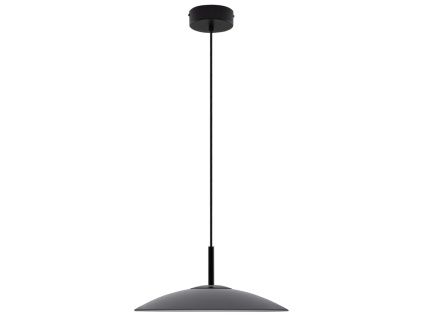 Kouřově šedé skleněné závěsné LED světlo Nova Luce Polifemo 40 cm