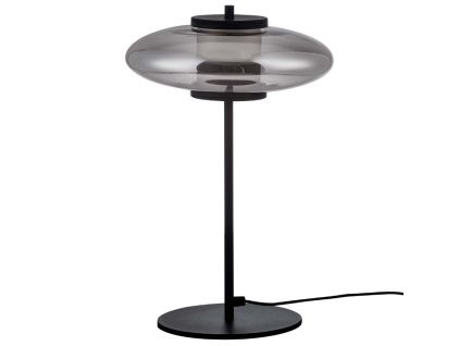 Kouřově šedá skleněná stolní LED lampa Nova Luce Ballet