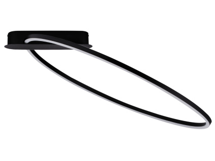 Černé kovové stropní LED světlo Nova Luce Kiklos 64 cm