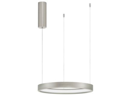 Stříbrné kovové závěsné LED světlo Nova Luce Perrine 40 cm