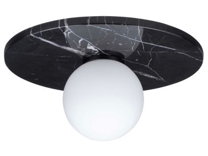 Černé mramorové stropní světlo Nova Luce Idor 30 cm