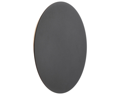 Černé kovové nástěnné LED světlo Nova Luce Cyrcle 30 cm