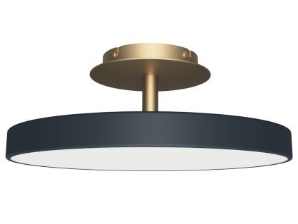 Antracitově šedé kovové stropní LED světlo Asteria Up 43 cm