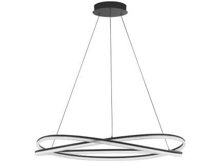 Černé kovové závěsné LED světlo Nova Luce Ofelia 95 cm