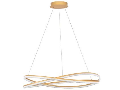 Zlaté kovové závěsné LED světlo Nova Luce Ofelia 95 cm