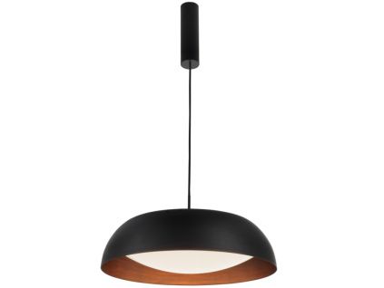 Černé kovové závěsné LED světlo Nova Luce Landon 60 cm