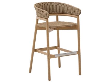 Béžová zahradní barová židle Kave Home Arinella 75 cm