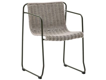 Světle šedá zahradní jídelní židle Kave Home Maurina