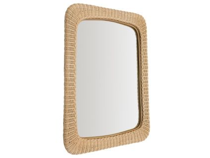 Ratanové zrcadlo Kave Home Zilna 79 x 58 cm