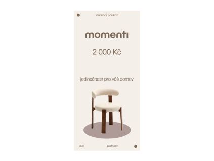 Designový e-poukaz 2000 Kč