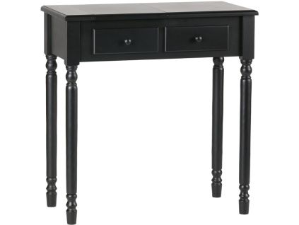 Černý borovicový konzolový stolek Erin 75x38 cm