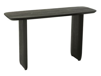 Černý dřevěný konzolový stolek Acacia 130 x 76,2 cm