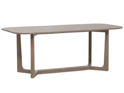 Šedobéžový dřevěný jídelní stůl Ferion 180 x 90 cm
