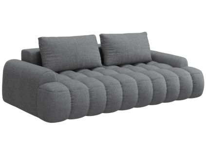 Šedá čalouněná rozkládací pohovka Cosmopolitan Design Linz 250 cm