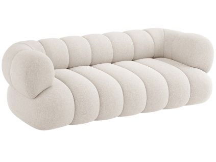 Světle béžová čalouněná trojmístná pohovka Cosmopolitan Design Koge 210 cm