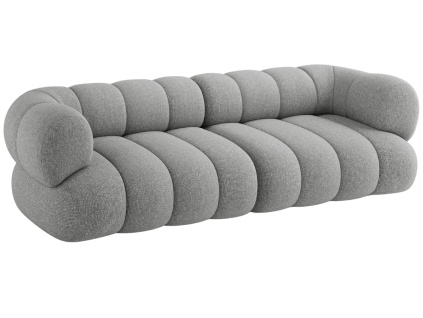 Šedá čalouněná čtyřmístná pohovka Cosmopolitan Design Koge 240 cm