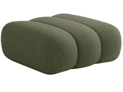 Zelená čalouněná podnožka Cosmopolitan Design Koge 95 x 95 cm
