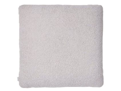 Šedý bouclé polštář Kave Home Martina 52 x 52 cm