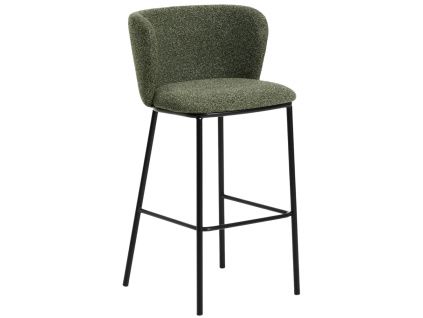 Zelená barová židle Kave Home Ciselia 75 cm