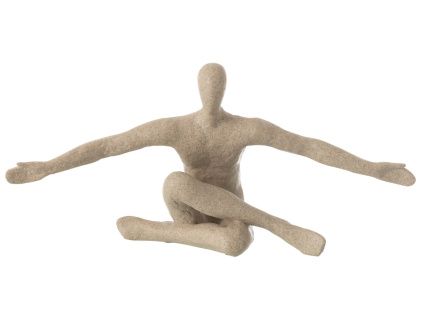 Béžová soška Embrace 57 cm